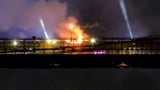 Flames rise from Brooklyn Bridge during July Fourth fireworks | CNN